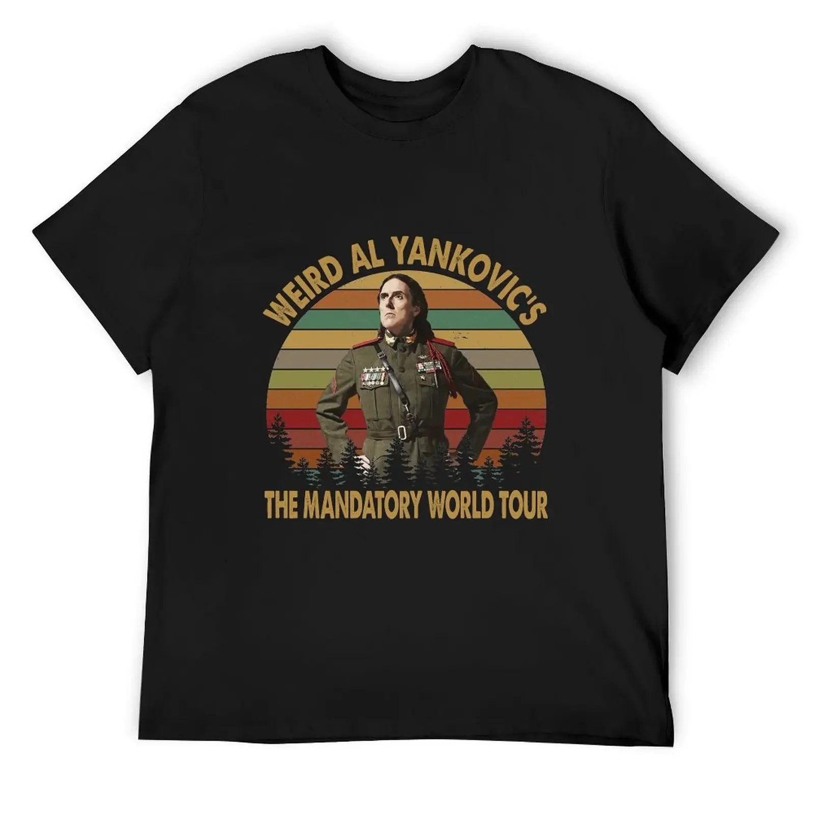 Винтажная футболка Weird AL Yankovic The Mandatory World Tour эстетичная одежда таможенный дизайн