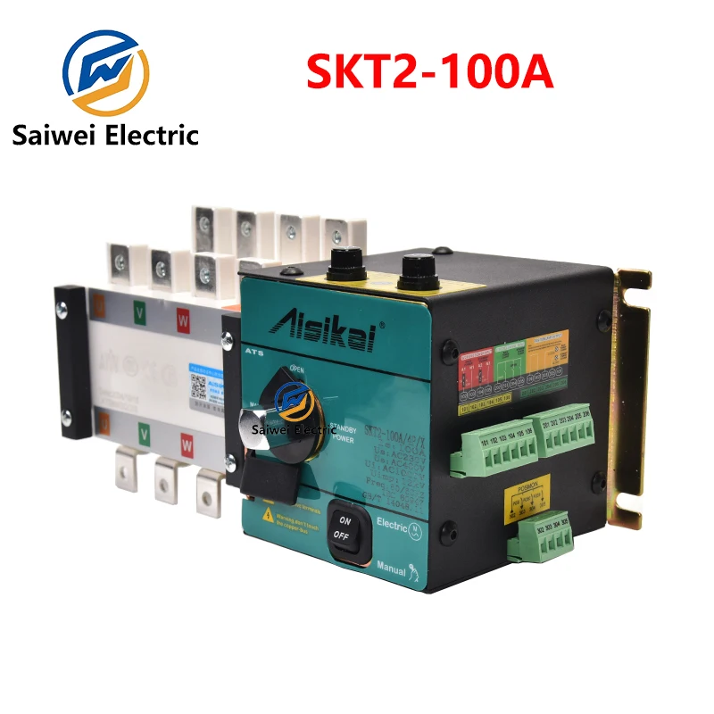 Контроллер AISIKAI 4P SKT2-100A ATS детали автоматического переключателя двойного питания