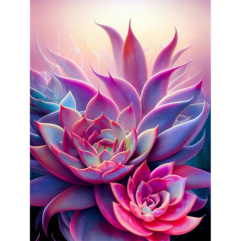 

Алмазная 5D картина «сделай сам», цветок, алмазная живопись, искусство, суккуленты, кристальная вышивка, наборы для вышивки крестиком для дома, украшение для стен, подарок