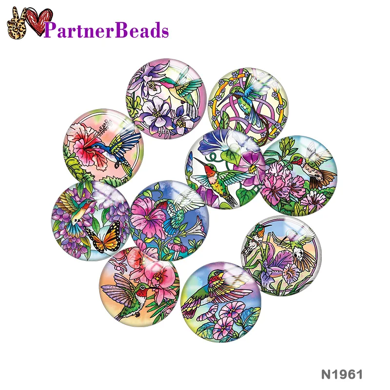 

12mm//18mm/20mm/25mm Round photo glass cabochon demo flat back Making findings PartnerBeads N1961
