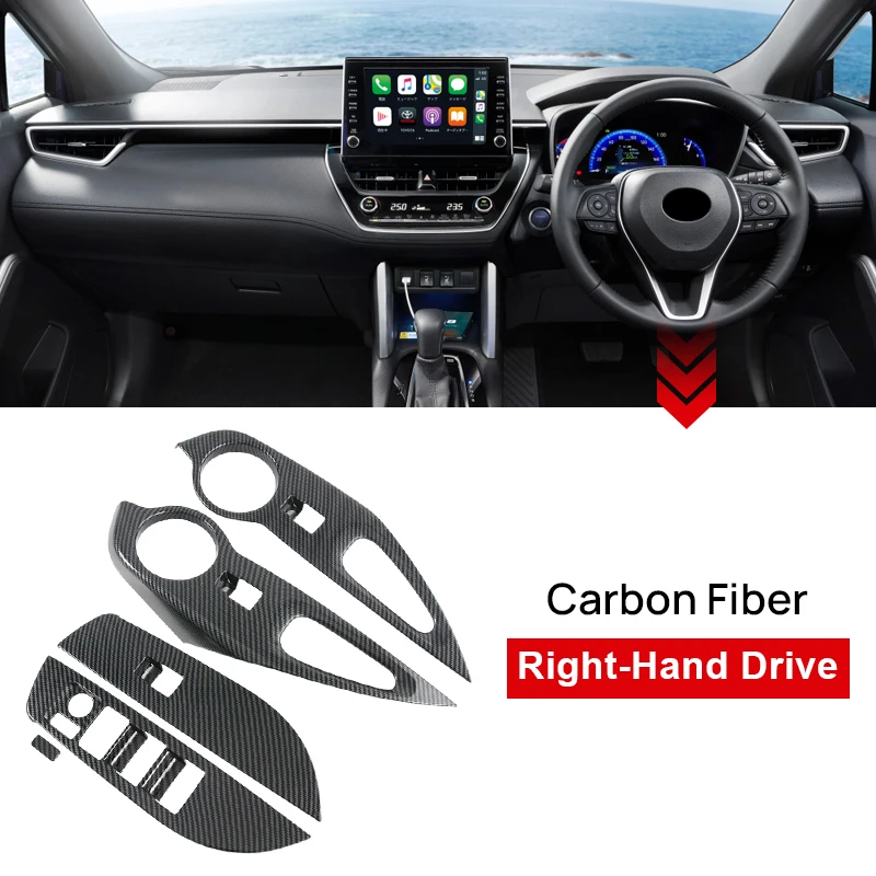 

Накладки На Кнопки Стеклоподъемников Для Toyota Corolla Cross XG10 2021-2025, Гибридный Автомобиль, Аксессуары Для Интерьера