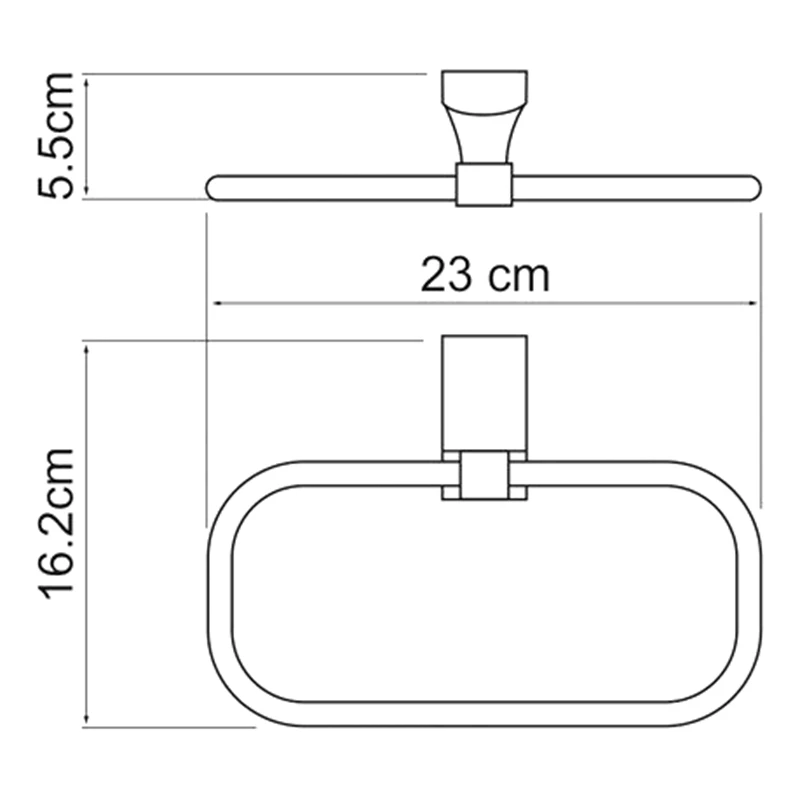 Кольцо для полотенца WasserKRAFT Exter K 5260 (Металл уплотнительные пластиковые кольца
