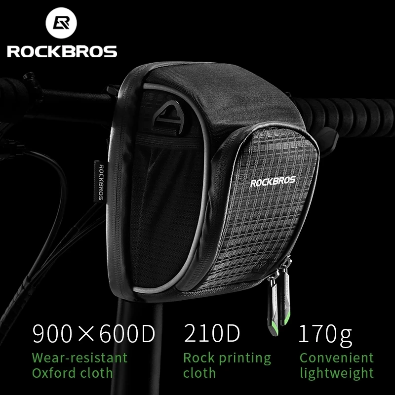 

Велосипедная сумка RockBros с чехлом от дождя, складной передний футляр для горного велосипеда, Аксессуары для велосипеда
