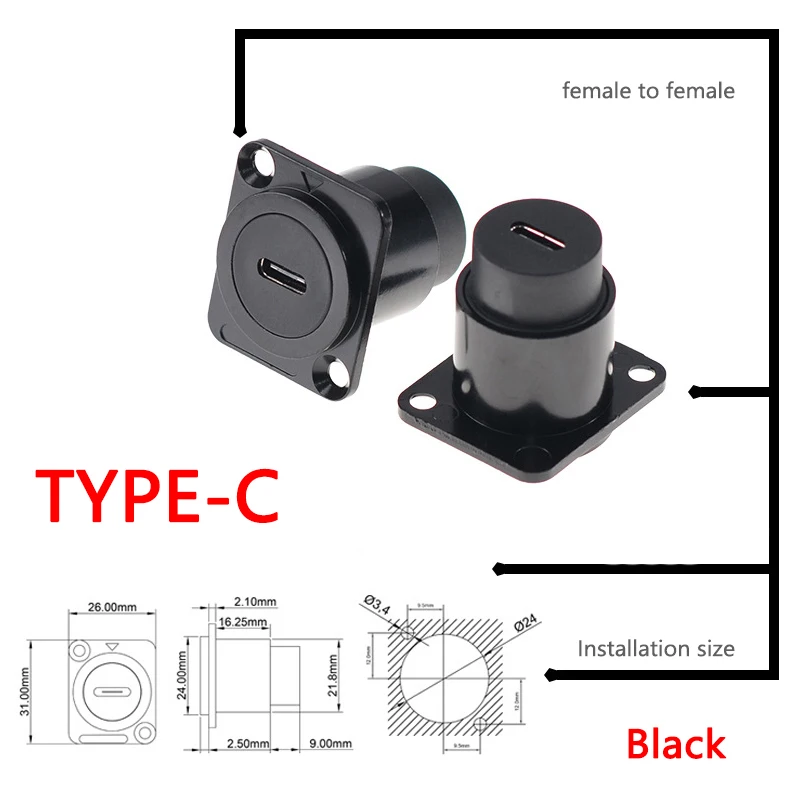 Металлический модуль D-типа RJ45 CAT6 и USB 2,0/3,0, Тип C и HDMI-разъем через сетевую панель монтажный электронный разъем