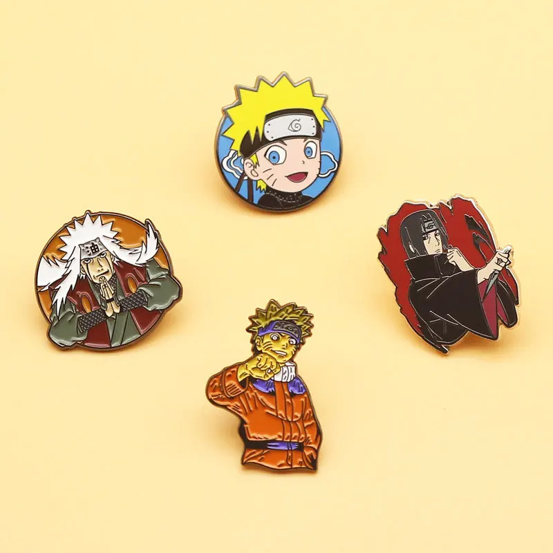 

XM-funny Japanese anime cartoon brooch cute decoration pin collar pin enamel metal badge anime brooch