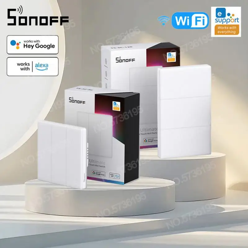 Сенсорный настенный выключатель SONOFF T5 86 120 с поддержкой Wi-Fi
