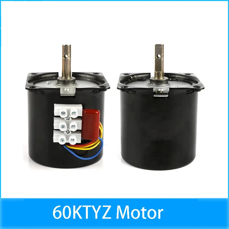 

AC 220V 14W Micro Gear Motor 60KTYZ 50Hz Permanent Magnet Synchronous Motor Low Speed 1 2.5 5 7.5 10 15 20 30 40 50 60 80 110RPM