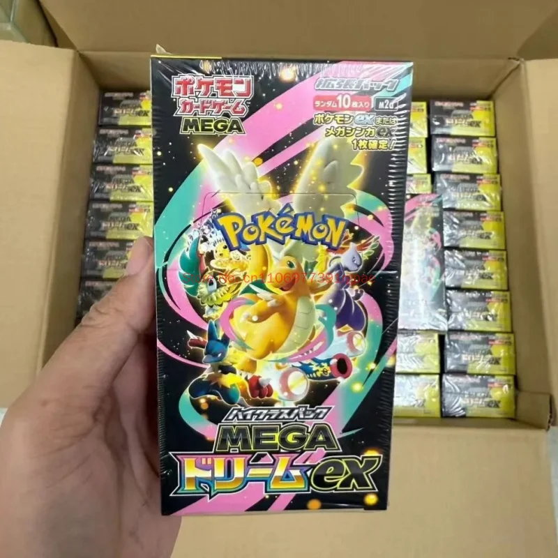 Фото Новые 100% оригинальные коллекционные карточки Pkm: серия Blind Boxes Mega Dream Ex Golden Box, аниме-мерч, бустер-паки, коллекционные игрушки, подарок №1