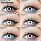 Цветные контактные линзы EYESHARE для косплея аниме для глаз, голубые, черные линзы для Хэллоуина, цветные контакты ed Contactlen, цветные контакты на год