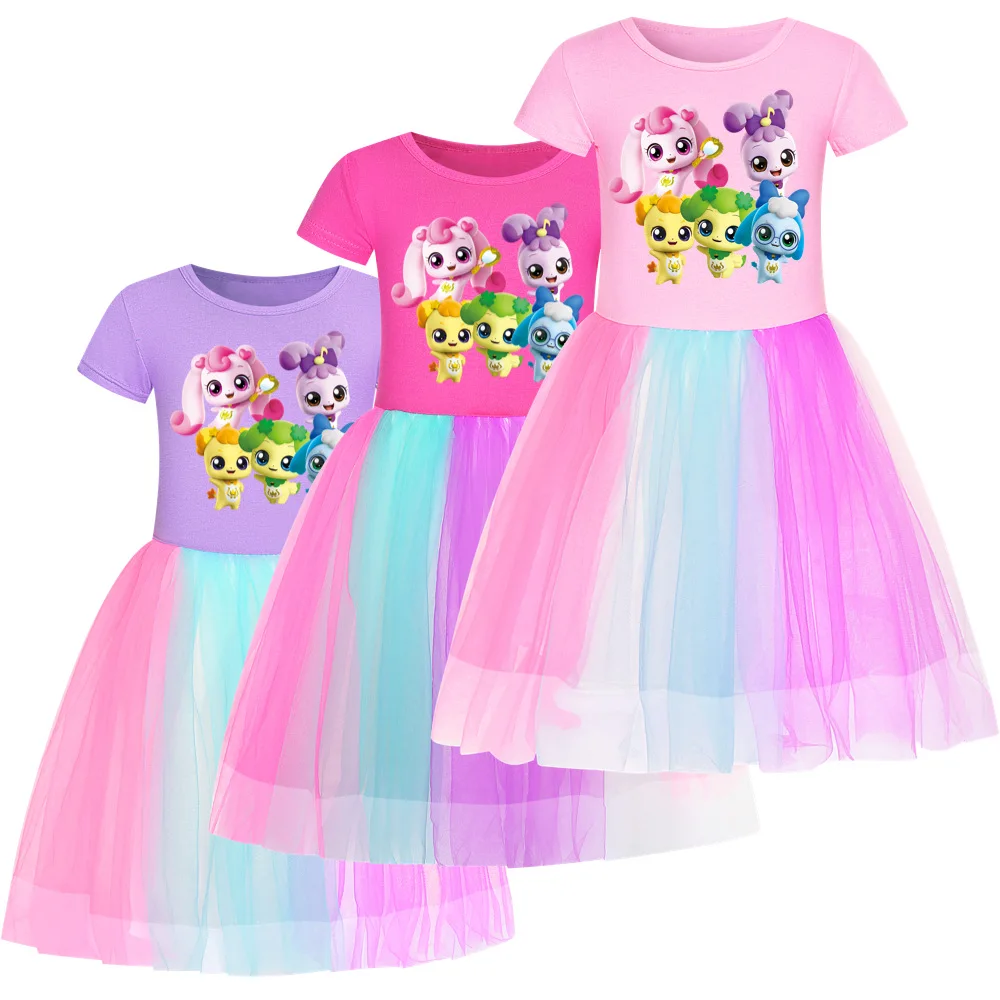

Catch Teenieping Girls Dresses Magical Korean Kids Clothes Casual Kawaii Children Princess Baby Girl Summer Cotton Summer Dress