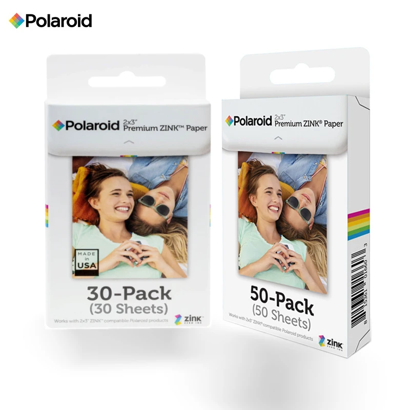 10/30sheets Polaroid Instax 2x3-inch premium Zink film photo