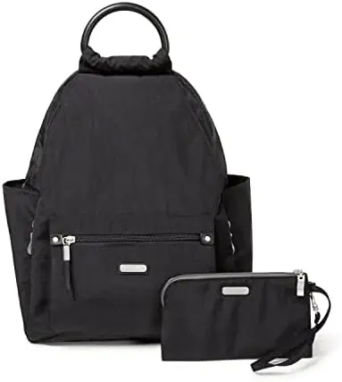 

Женский новый классический рюкзак с ремешком на руку для телефона с радиочастотной идентификацией, черный, один размер США