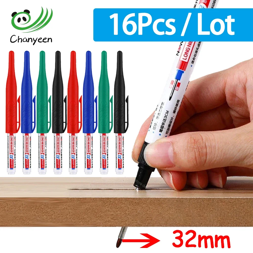 Фломастеры с длинной головкой, 4 цвета, 32 мм | AliExpress
