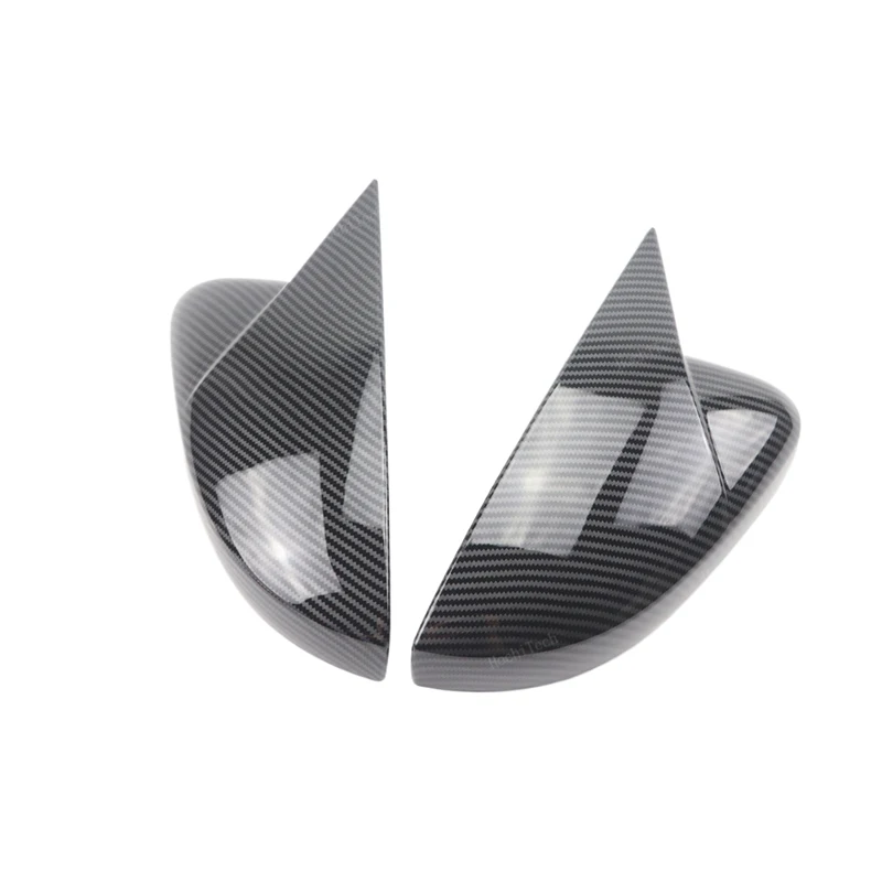 Глянцевый черный карбоновый узор дополнительная накладка на боковые зеркала