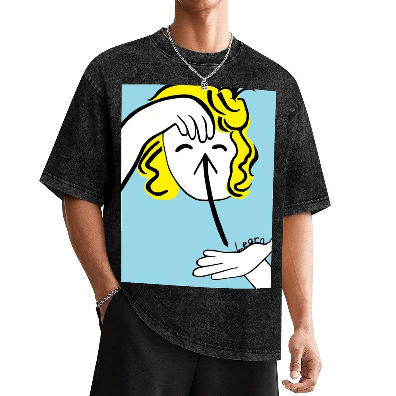 Футболка ASL Learn одежда в стиле аниме хиппи футболка Louboutins для мужчин