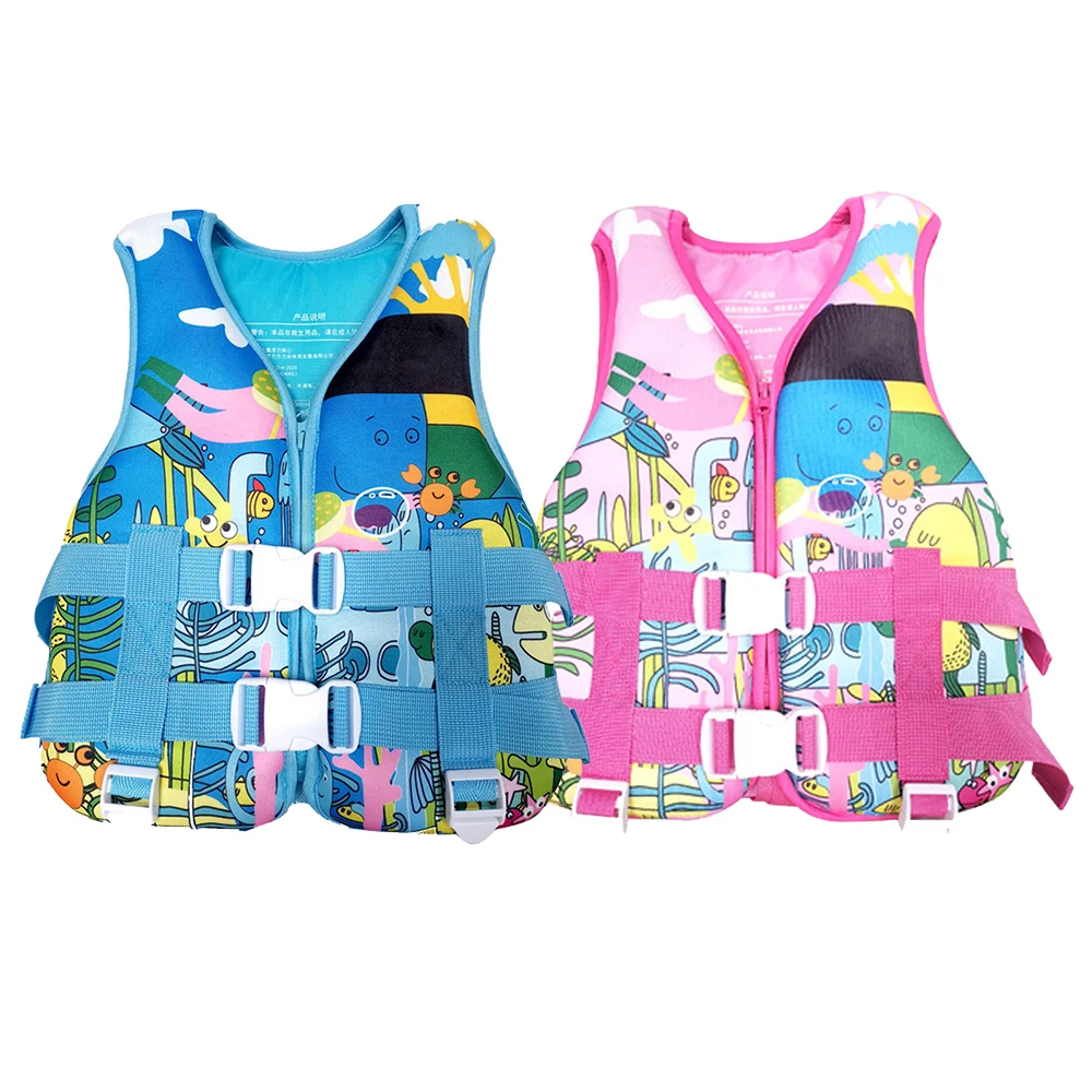 

Новый детский спасательный жилет с мультяшным принтом, неопреновый плавающий переносной спасательный жилет для начинающих, лето 2023