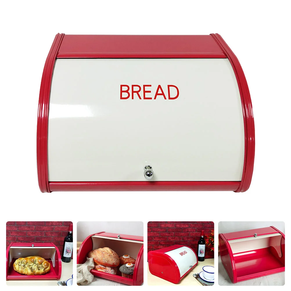

1Pc Snack Box Bread Container Iron Organizing Box Storage Box for Kitchen