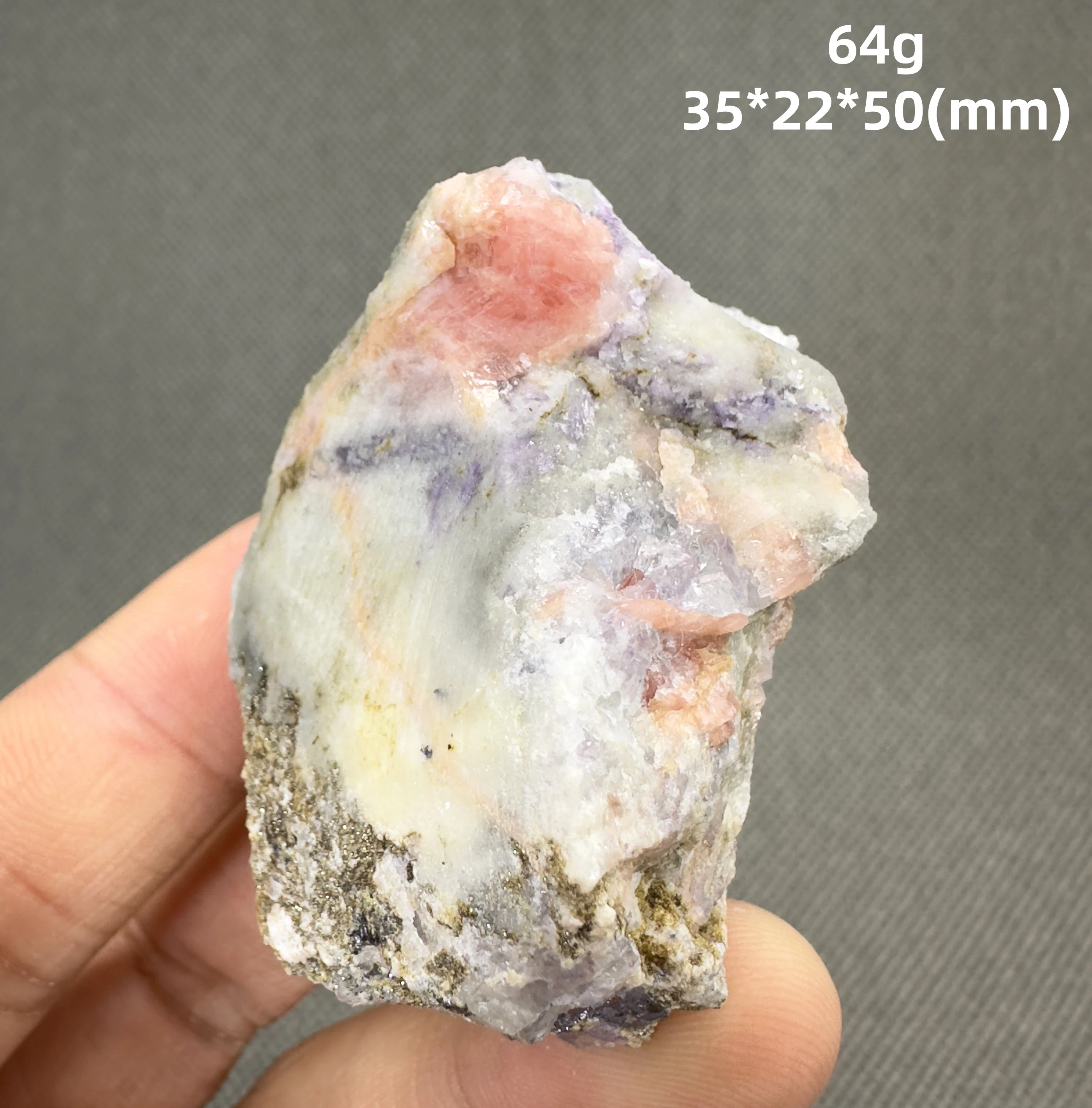 

Розовый родохрозит, кварц и камни, набор из 1 штуки, QIANCHUAN