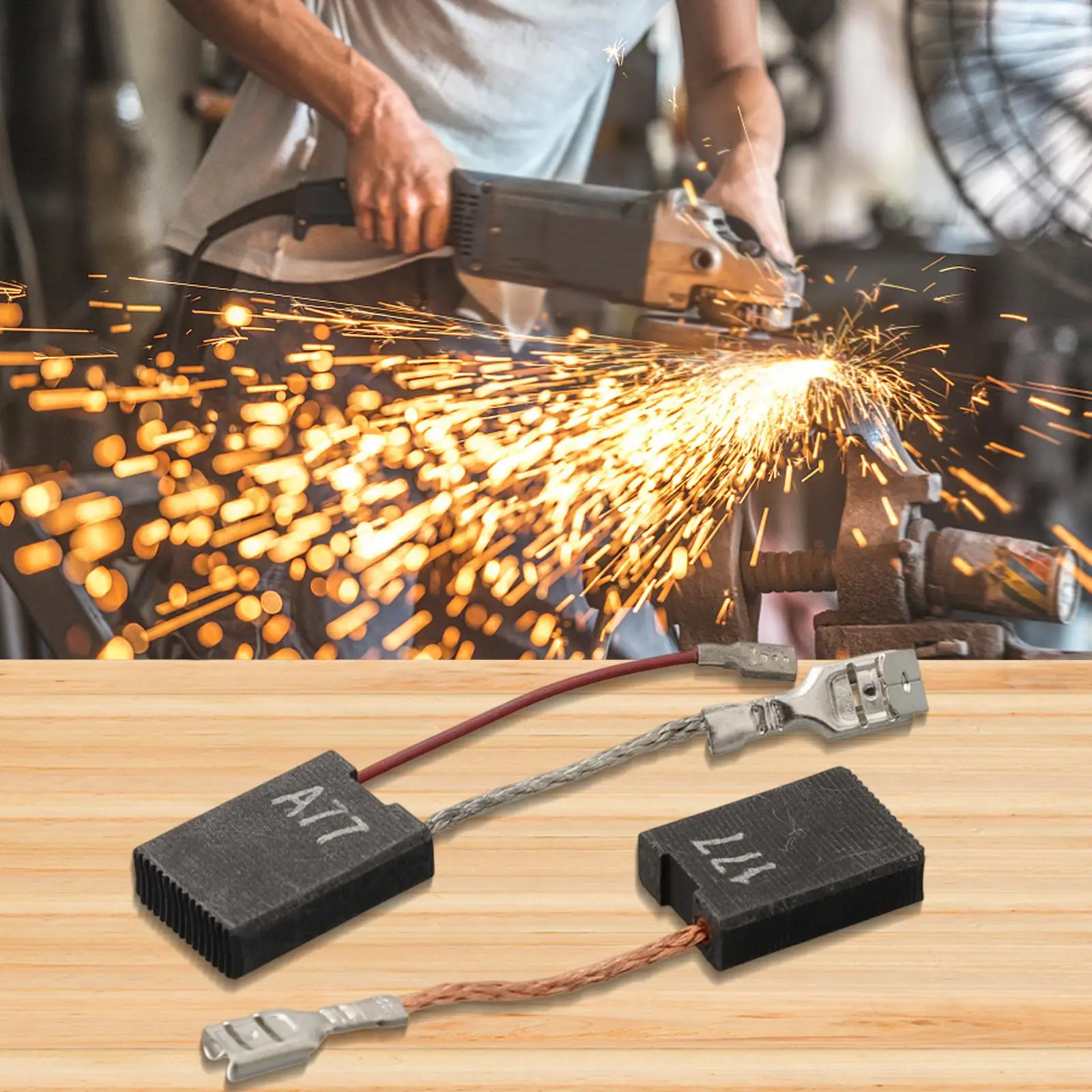 2 шт. запасные части для угольных щеток DD200 DD160 DD250 DCH180 DCH230 DCH300 угольные щетки