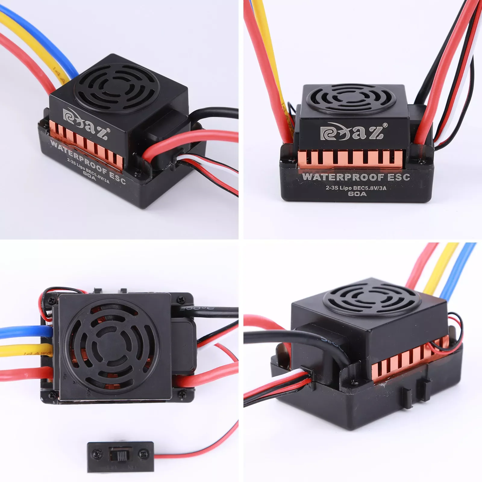 

Universal Waterproof Electronic Speed Motor for 1/10 RC Cars Truck Parts Kids Birthday Gifts RC Cars Boats Parts