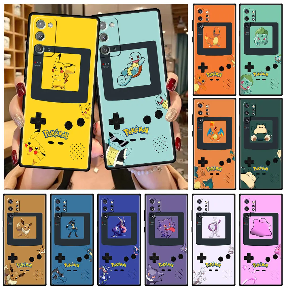 

Case For Samsung Galaxy A50 A20e A70 A10 A40 A20s A10s M30s M23 M51 M31s Black Soft Phone Cover Pokemon