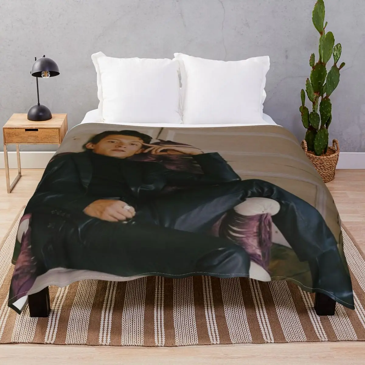 Tom Holland Blankets Coral Fleece Autumn Warm Throw Blanket for Bedding Sofa Camp Cinema