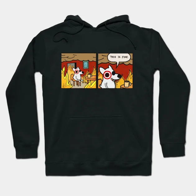 

This is fine bullseye Hoodie Target DIY Hoodies Graphic Sweatshirts Ladies Y2k Long Sleeves Unisex M-5XL