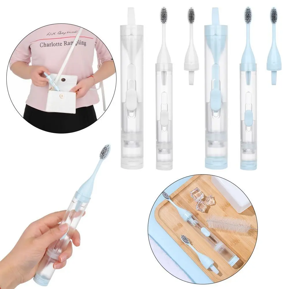 

Health Creative Travel Outdoor Hold Toothpaste Folding Toothbrush Toothbrush Set Clean Tools