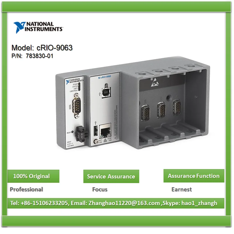 

NI cRIO-9063 783830-01 667 MHz Dual-Core Controller and Artix-7 FPGA Module