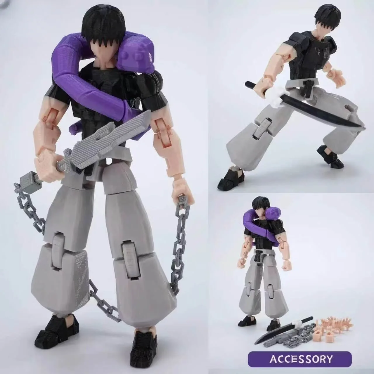 Фото Новый ​ Коллекционная фигурка 9L3D Lucky13 Gojo Sukuna Jujutsu Fushiguro Toji Gojo Satoru Action Figure Dummy13 T13 Multi-Jointed Titan13 №1