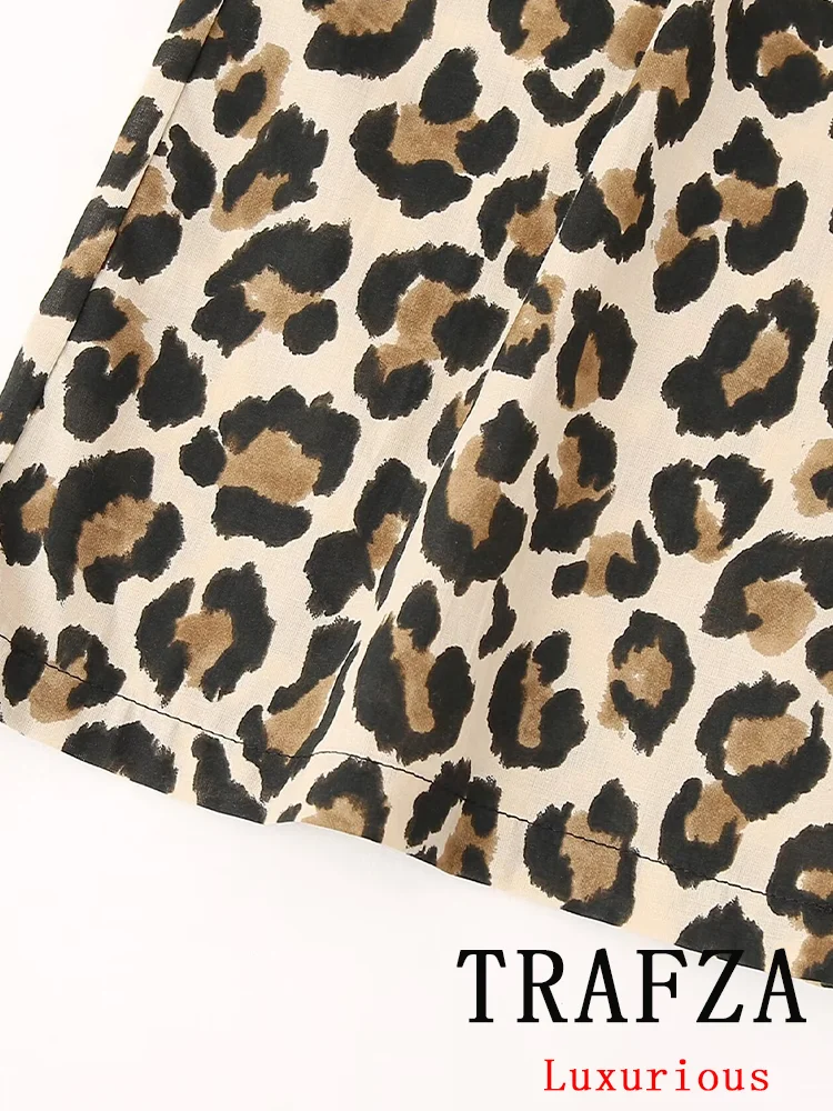 Женский винтажный костюм с принтом TRAFZA повседневная однобортная блузка отложным