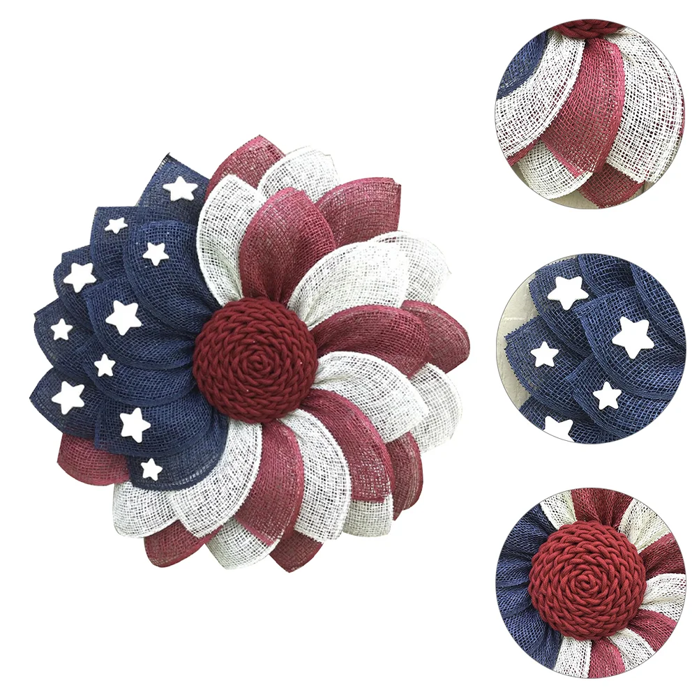 

American Door Wreath Party Garland Front Decor USA July 4th Independence Day Decorations Memorial Window Outdoor Flag