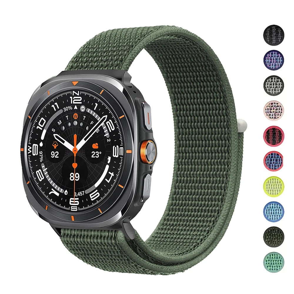 Нейлоновая петля для Samsung Galaxy Watch 7 Ultra ремешок 47 мм аксессуары спорта
