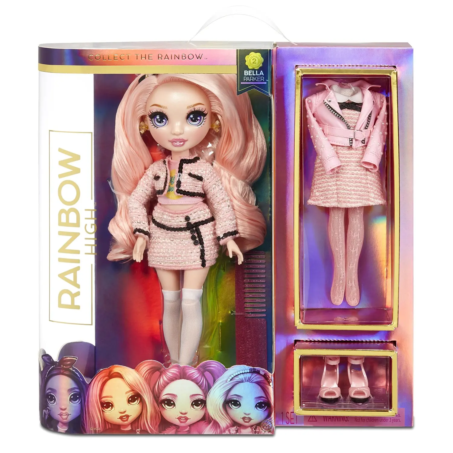 Rainbow High Кукла Fashion Doll Pink Бэлла Паркер