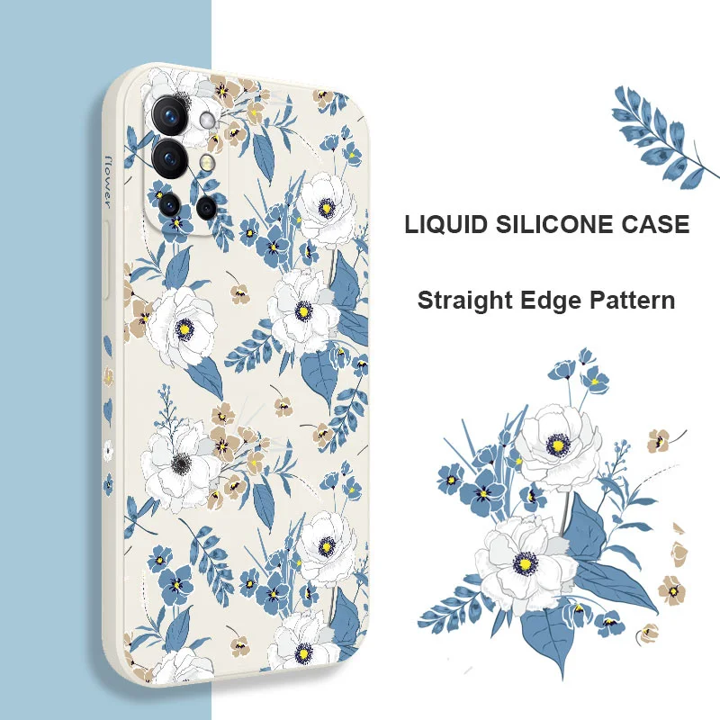 

Vintage Pattern Phone Case For Oneplus 9R 9RT 9 8T 8 7 7T Pro 5G Liquid Silicone Cover