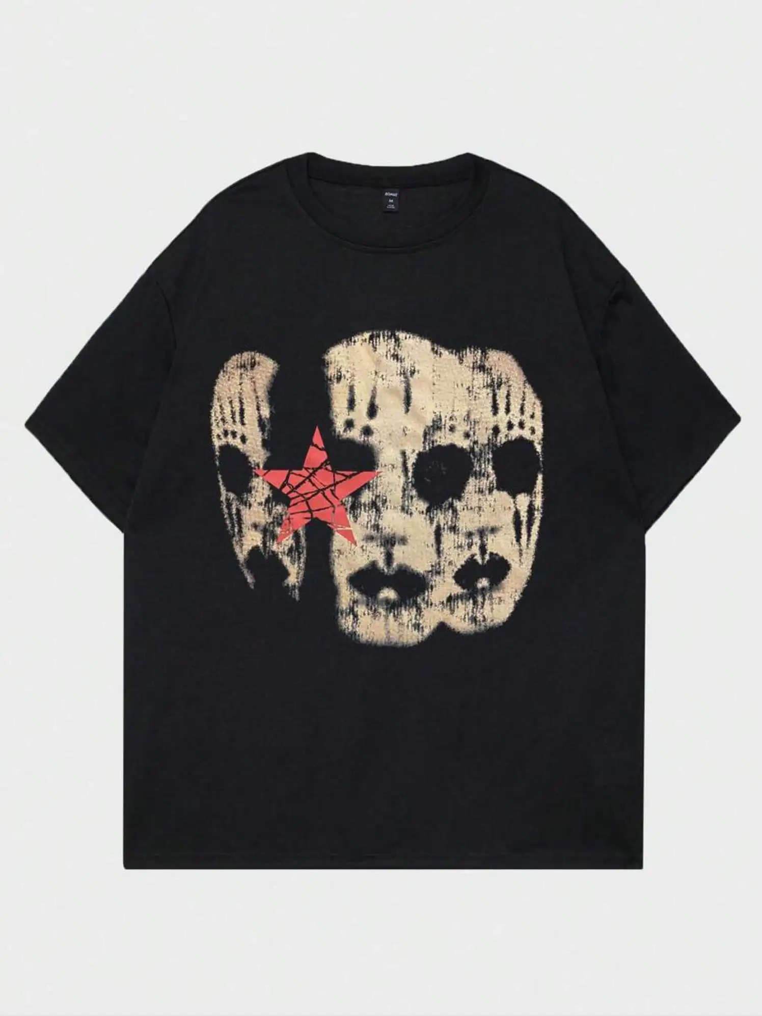 Мужская футбольная майка с принтом лица и звездным дизайном