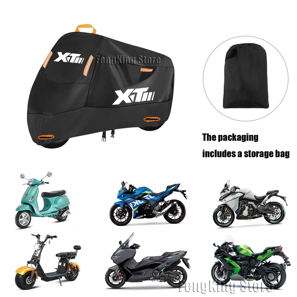 Фото Чехол для мотоцикла YAMAHA XT250 XT500 yamaha xt 250 xt500, водонепроницаемый уличный скутер, защита от ультрафиолета, пылезащитный дождевик №5