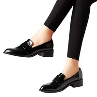 luxury brand women shoes pumps 2022 new fashion loafers mary janes pointed square heel lady platform shoes woman high quality