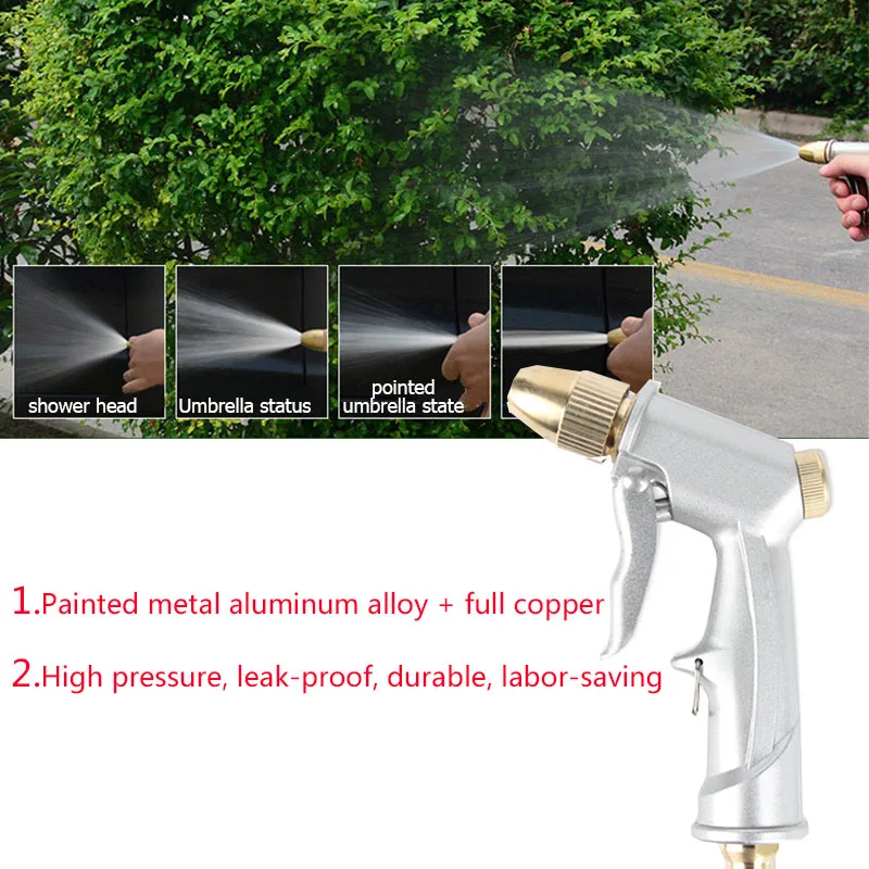 

Portable Waterproof High Pressure Car Water Gun Paint Auminum Alloy Suitable For Garden Car Wash Floor Flushing Pressure Washer