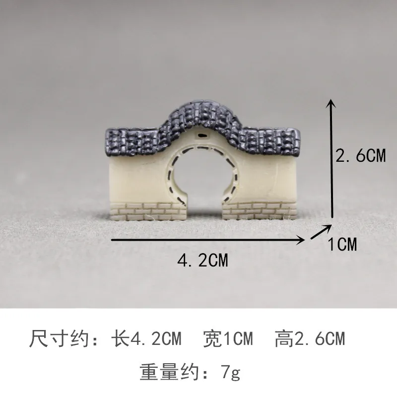 Мини-модель здания Цзяннанана настенная арка ретро-декоративные детали для