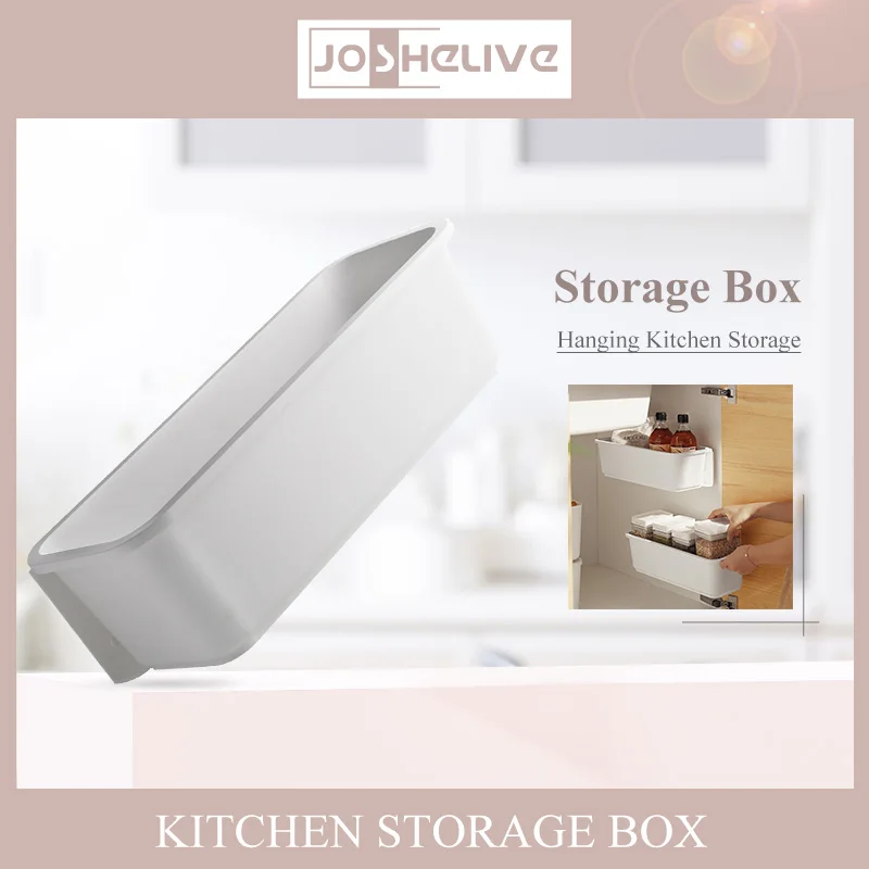 

Настенный подвесной контейнер для хранения в холодильнике, кухонный шкаф, дверь, полка для хранения, корзина, коробка для салфеток с липкой пленкой