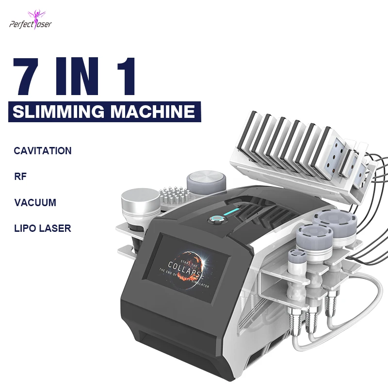 

Perfectlaser 80K Cavitation Lipolaser Slimming Machine Vacuum RF Weight Reduction Body Shaping Cellulite Lipo Fat Removal Device