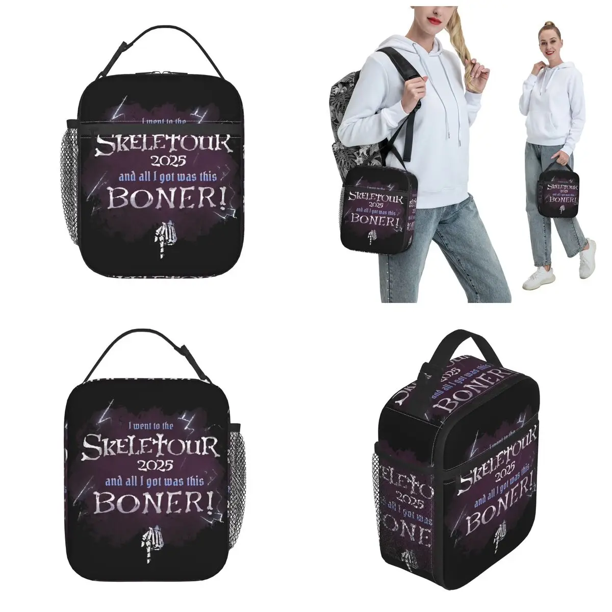 Фото Ланч-боксы GHOST SKELETOUR Boner 2025 Merch, коробка для еды, холодильник Y2K, термобокс для обеда для пикника №4
