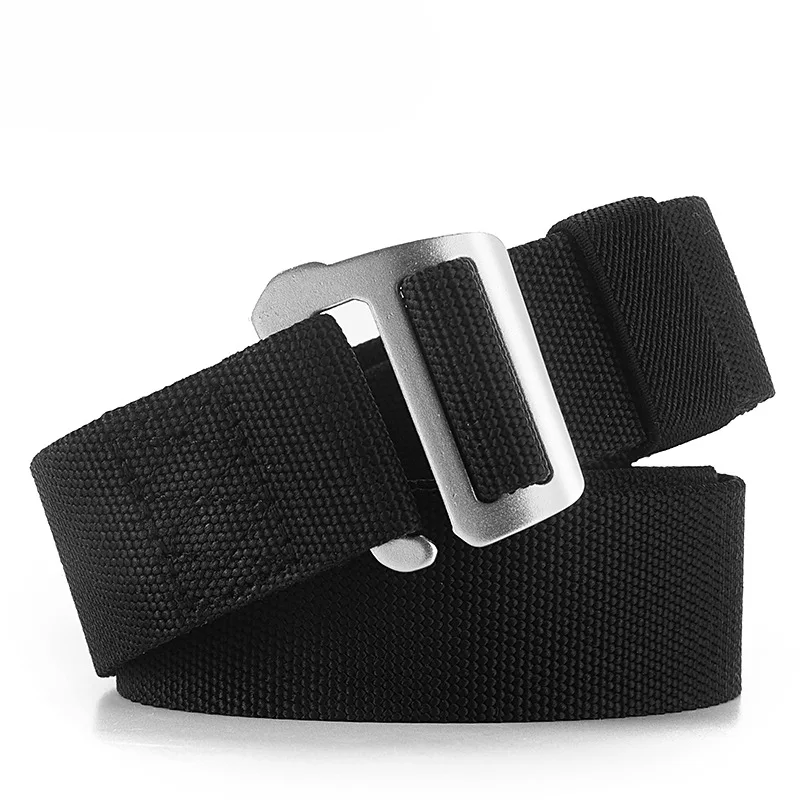 

New Military Belts For Men Elastic Canvas Male Tactical Army Outdoor Belt High Quality Simple Design Black Navy Ceinture Hom