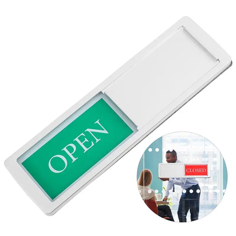 

1Pc Privacy Sign Open Close Signboard Open Closed Wooden Hanging Signs Decorative for Home Office Restroom Conference