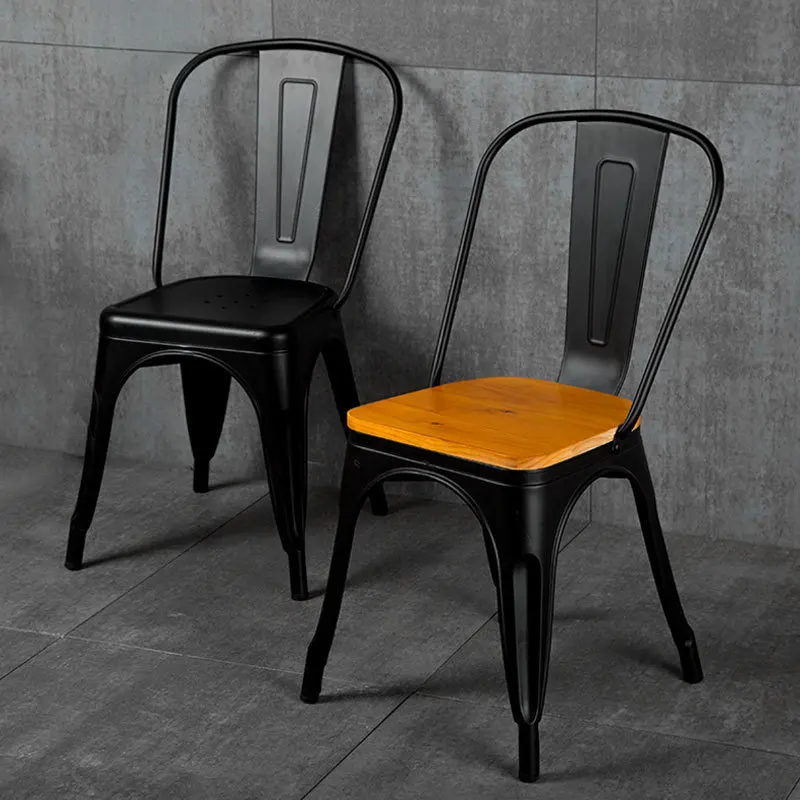 

DG-4 Industrial wind chair Iron art Restaurant bar single chair leisure chair commercial retro black dining chair stool