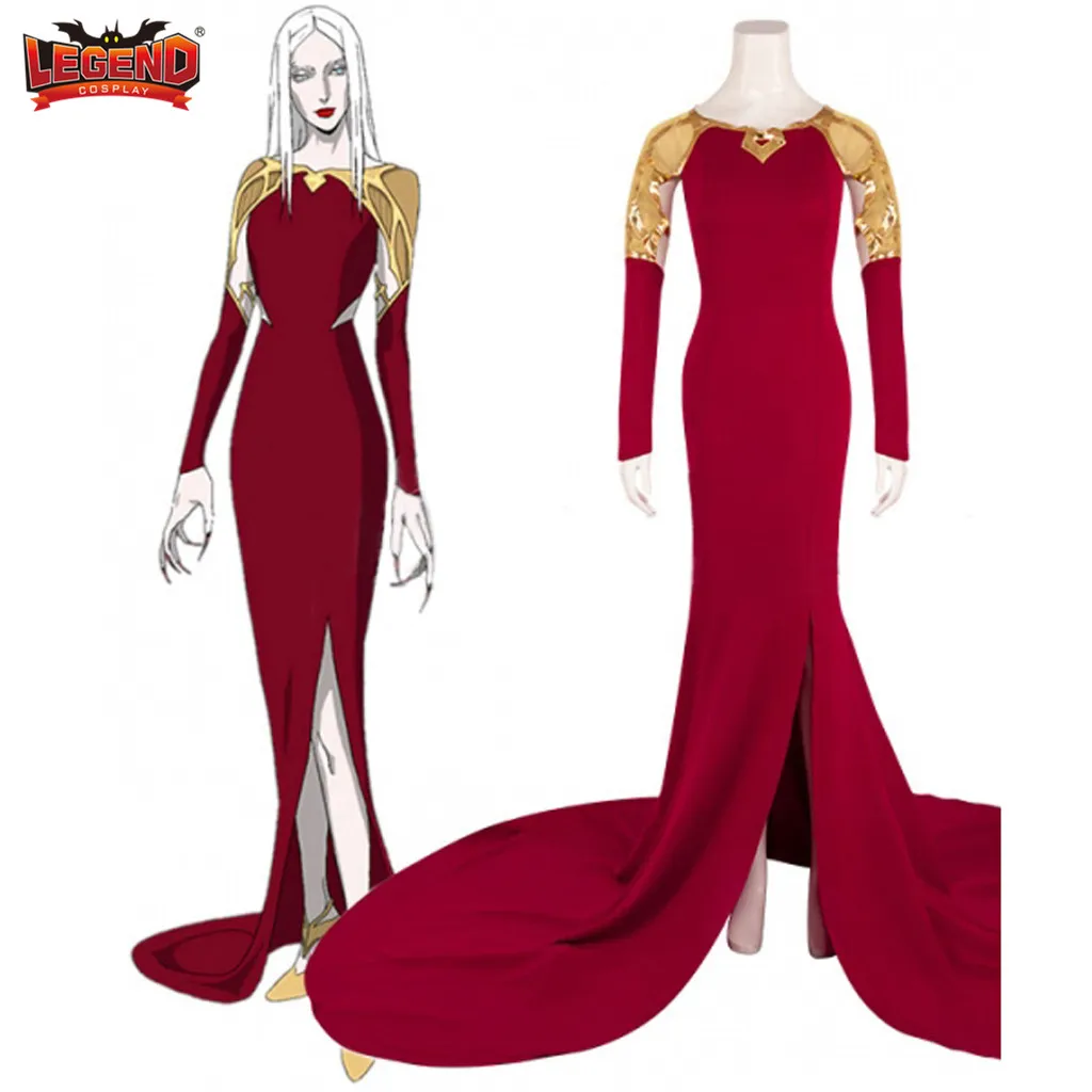Косплей Легендарная игра каставания Сезон 3 кармилла Костюм Платье женское