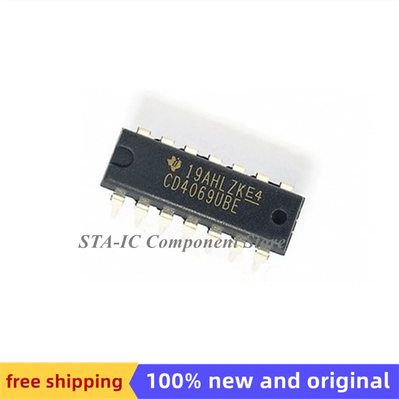 

CD4069UBE DIP14 новый оригинальный Бесплатная доставка