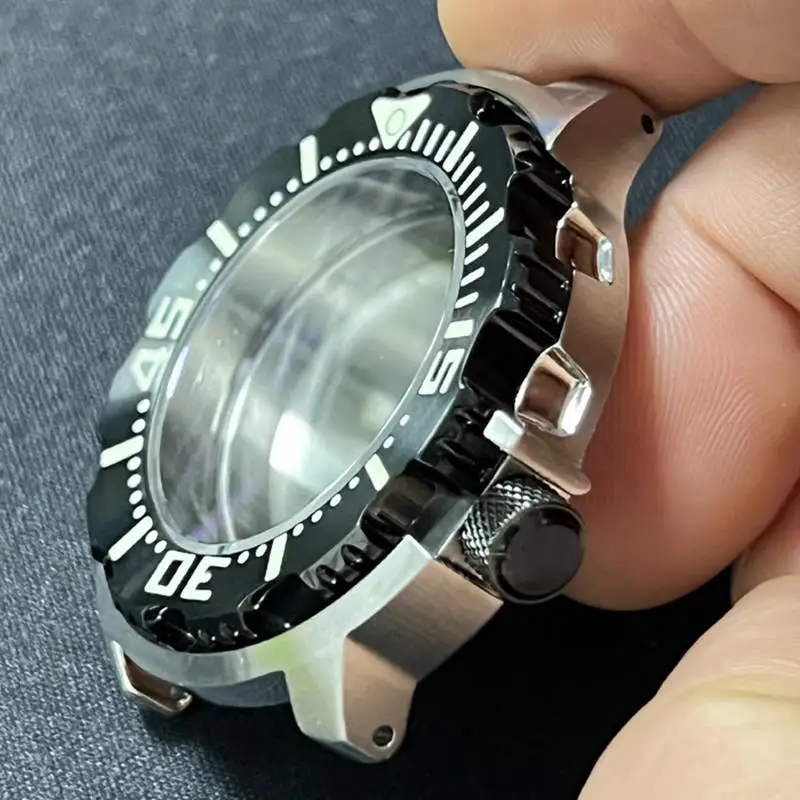Heimdallr Monster Watch Case Ceramic Bezel Modified From Seiko Homage Fits For NH35 NH36A Automatic Movement Waterproof Watch
