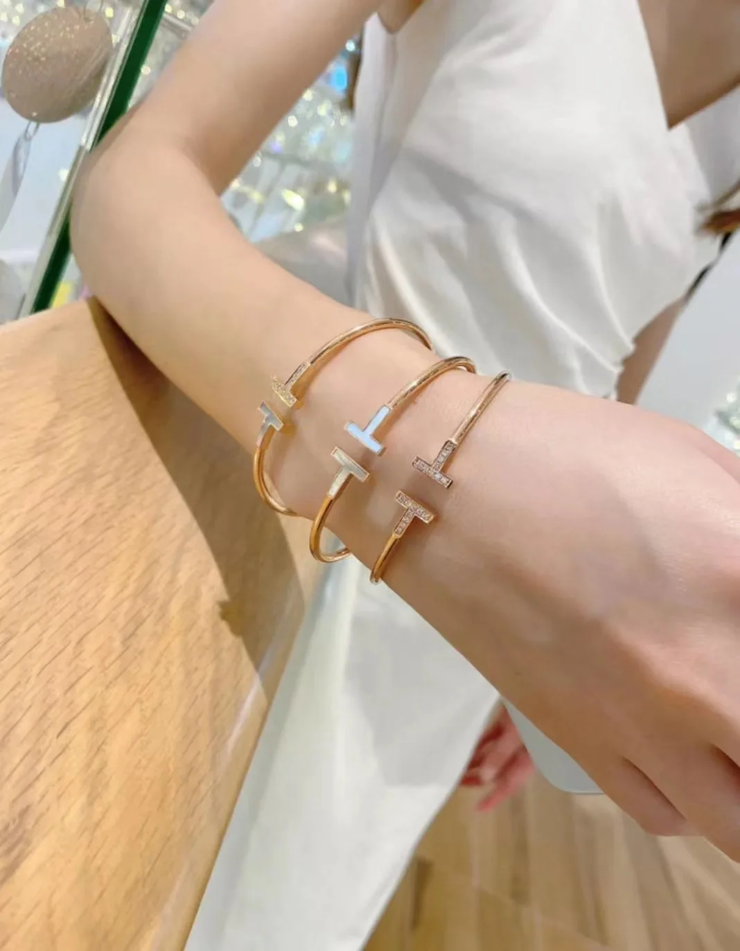 

Diamond-set Bracelet Women's Versatile Bracelet Tk Live Broadcast The Same 1$ Free Shipping Only Do Wholesale World Lowest Price